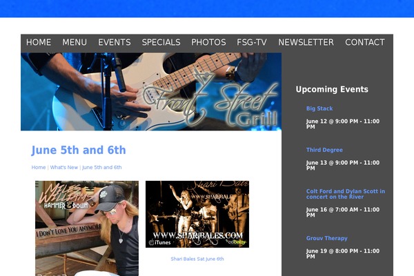 Musik theme site design template sample