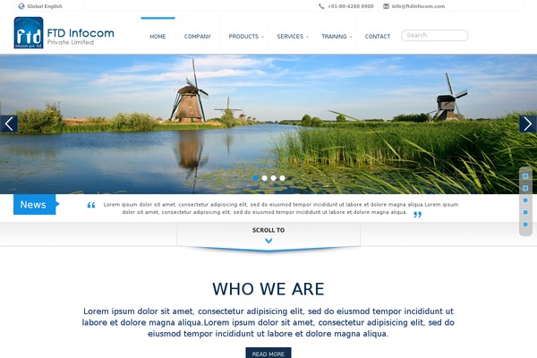 FTD WordPress theme, websites list used FTD theme FTD theme websites examples