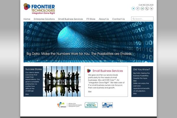 Discovery theme site design template sample