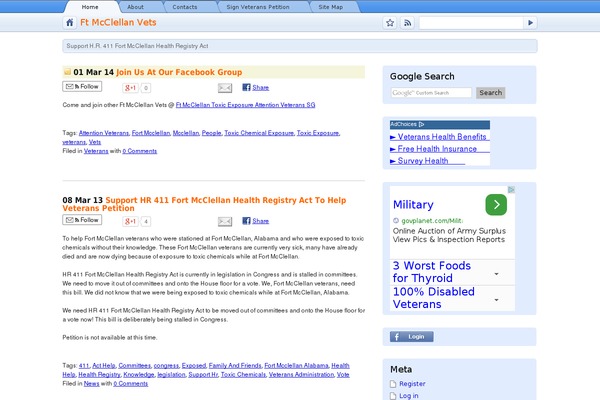 GChrome theme site design template sample