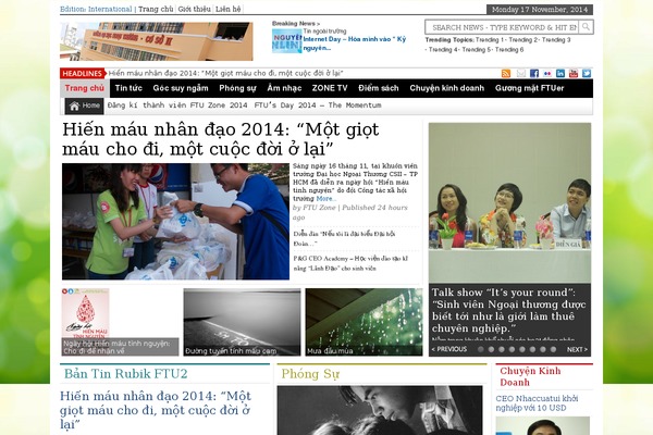 SaladMag theme site design template sample