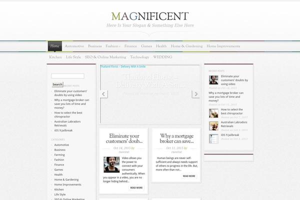 Magnificent theme site design template sample