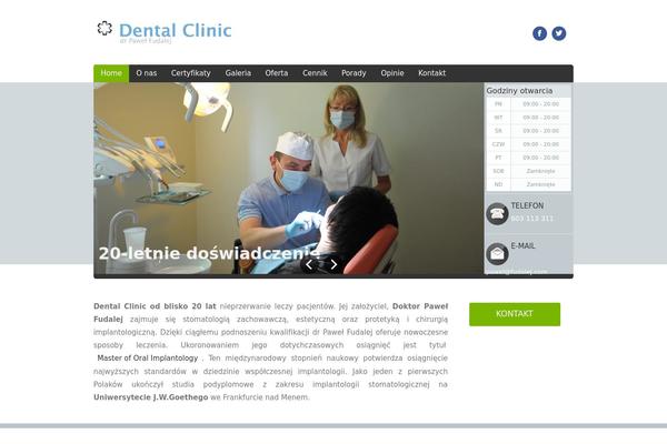 Doctor theme site design template sample