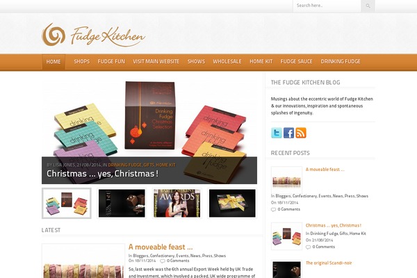 Foodpress theme site design template sample