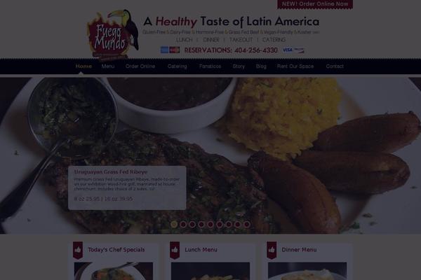 Dine & Drink theme site design template sample