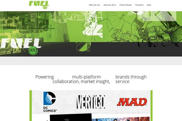 Immersion theme site design template sample