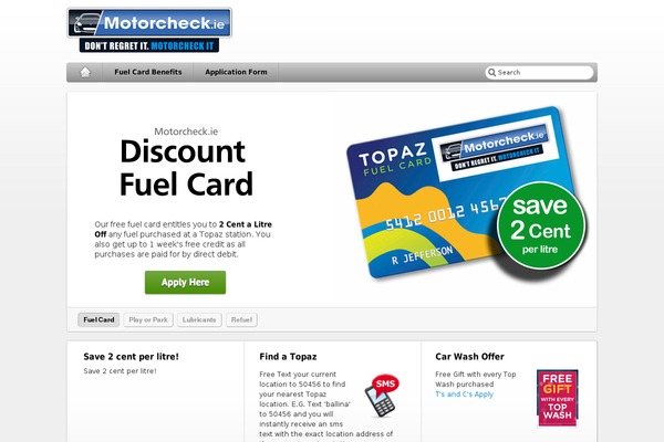 fuelcard.ie site used Iblogpro