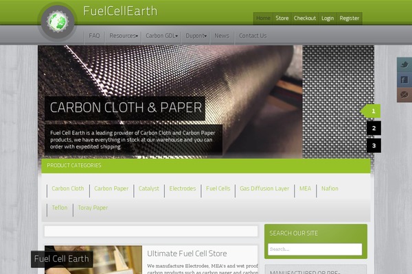 Site using wordpress responsive thumbnail slider plugin