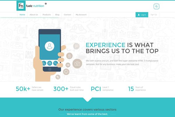Maleo theme site design template sample