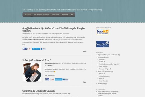 Feather theme site design template sample