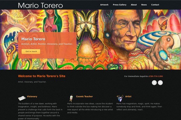 Mirage theme site design template sample