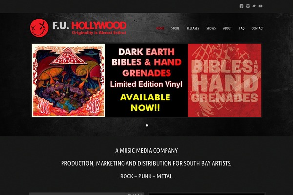 Musicpro theme site design template sample