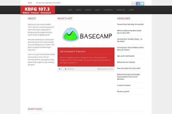 Reporter theme site design template sample