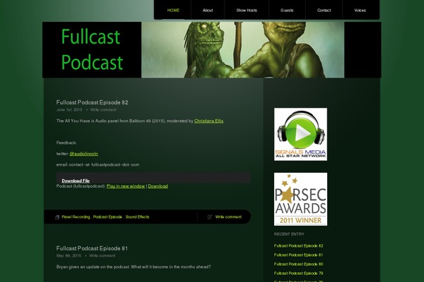 fullcastpodcast.com site used Piano Black