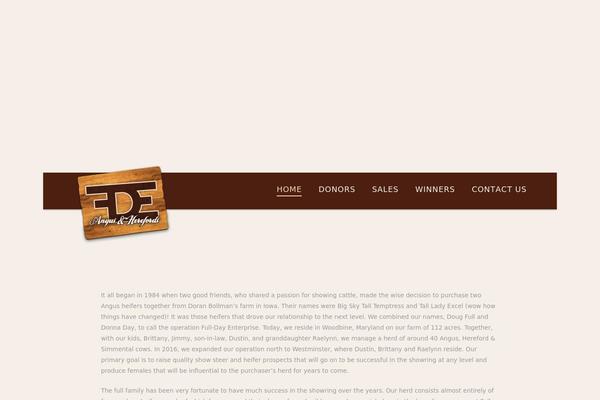 X Child theme site design template sample