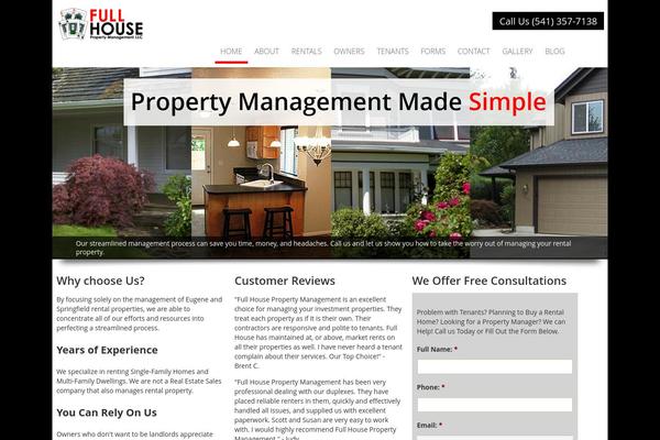 FullHouse theme site design template sample