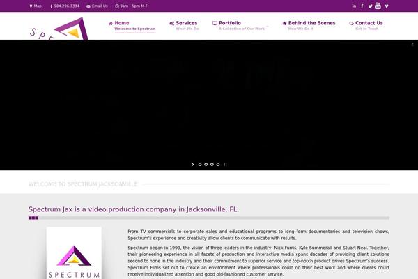 The7 theme site design template sample