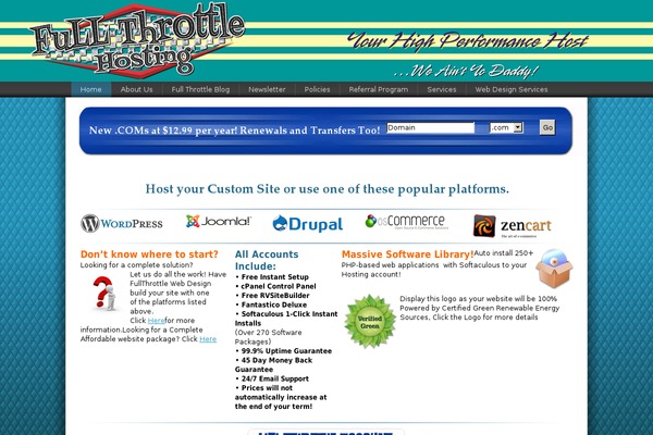 fullthrottlehosting.com site used Fth