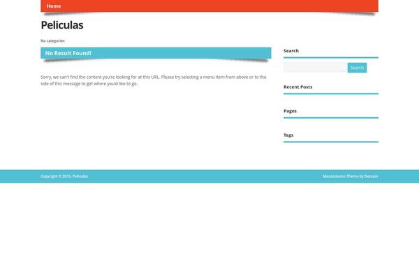 MesoColumn theme site design template sample