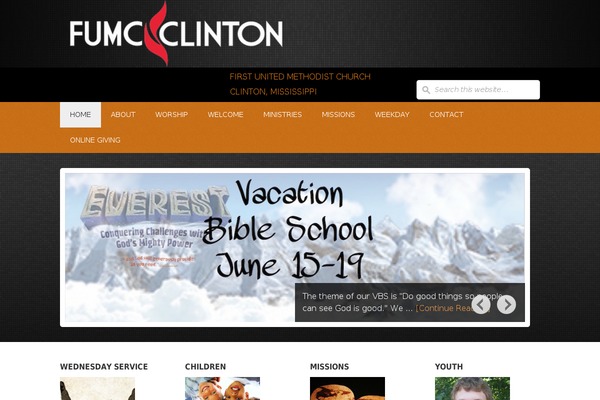fumcclinton.org site used Outreach