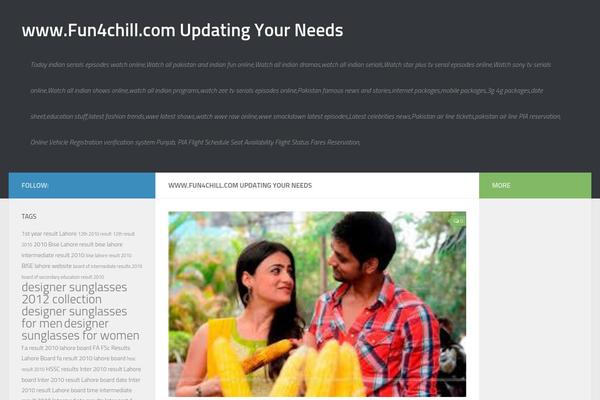 Hueman theme site design template sample