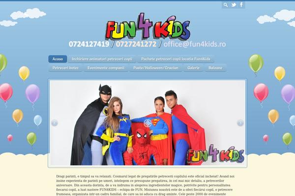 Happy Kids theme site design template sample