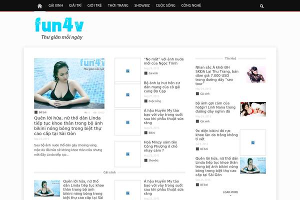 Magazin theme site design template sample