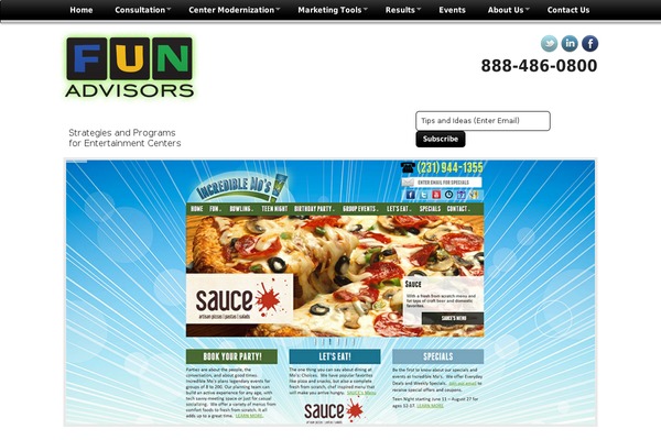 Funadvisors theme site design template sample
