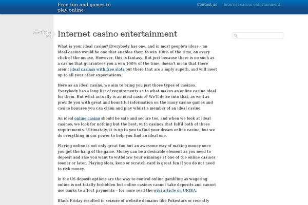 funandgamesonly.com site used Minimal Georgia