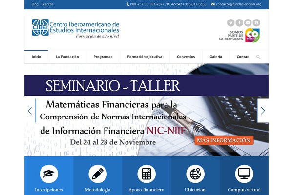 fundacioncibei.org site used Studeon-child