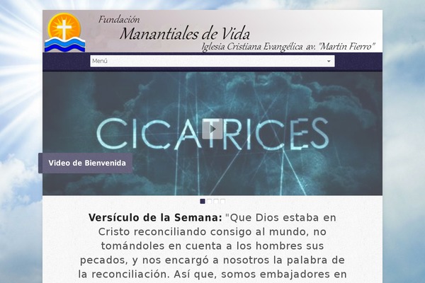 fundacionmanantialesdevida.org site used Risen