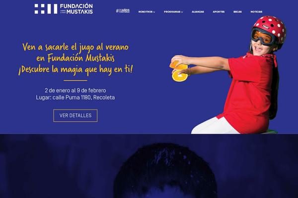 fundacionmustakis.com site used Mustakis-theme