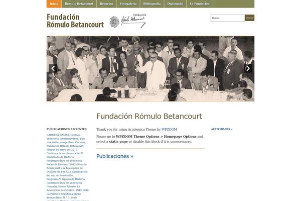 Academica theme site design template sample