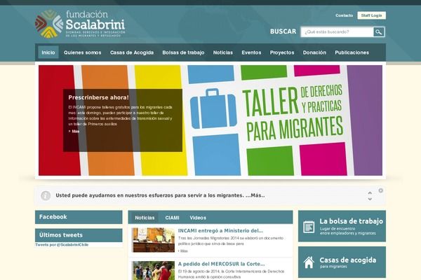 fundacionscalabrini.cl site used Astra