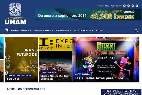 fundacionunam.org.mx site used Alpaca