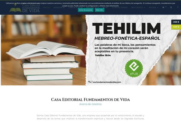 Total theme site design template sample
