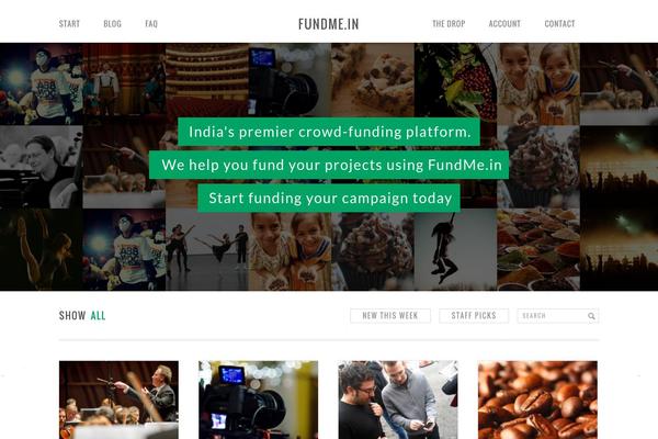fundme.in site used Fundify