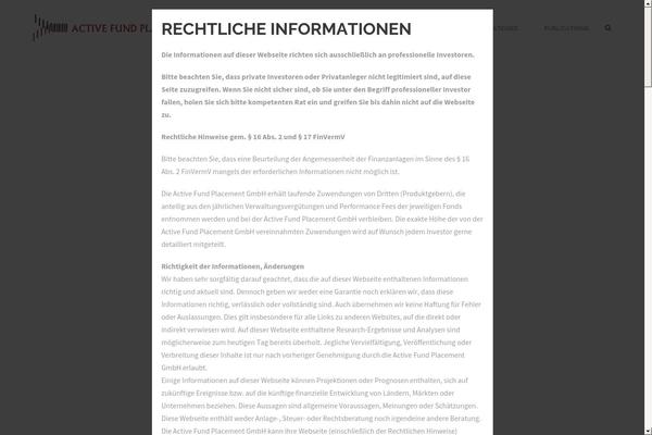 Site using Disclaimer-popup plugin