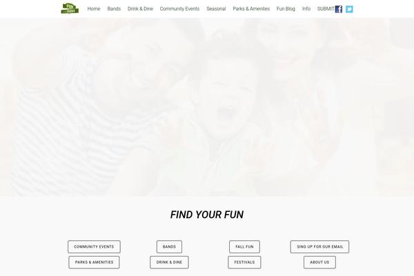 Tesseract theme site design template sample