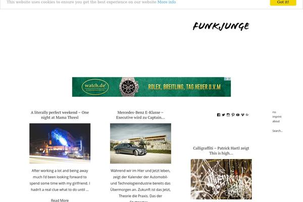 Ponsonby theme site design template sample