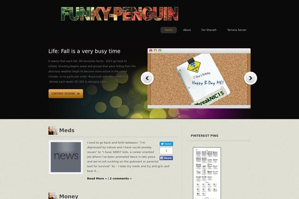 Copperific theme site design template sample