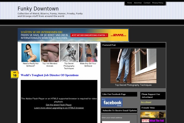 funkydowntown.com site used Mixedmediagray