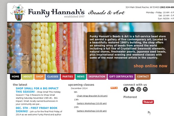 Site using Alpine PhotoTile for Pinterest plugin