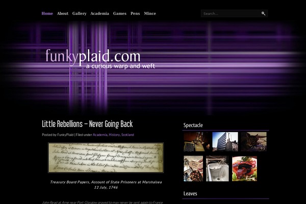 funkyplaid.com site used Colourise