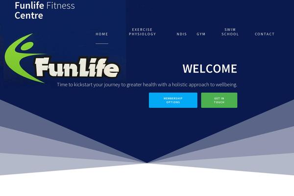 One Page Express theme site design template sample