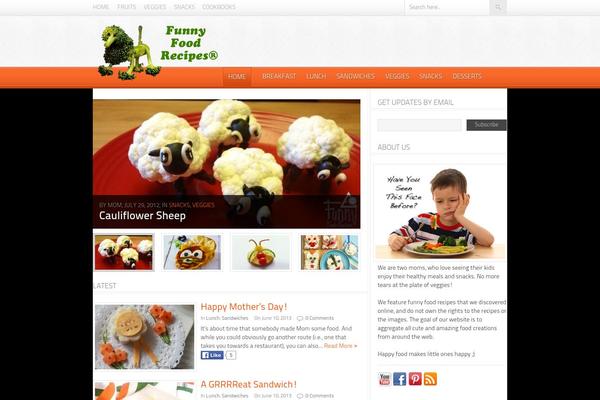 Foodpress theme site design template sample