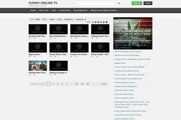 deTube theme site design template sample