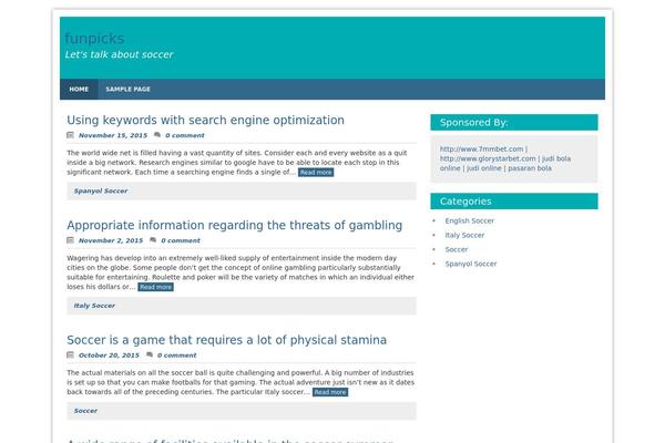 Blue Planet theme site design template sample