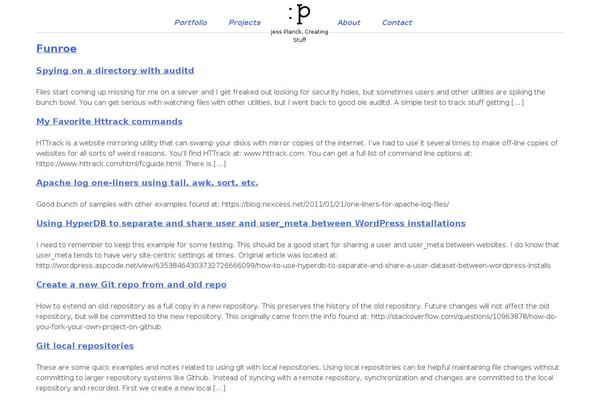Site using WP Resume plugin