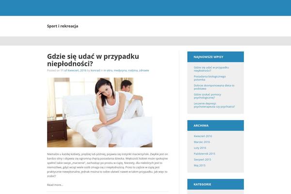 Progression theme site design template sample